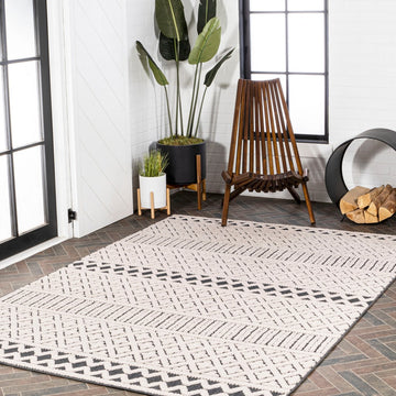 Ormond High-low Modern Trellis Geometric Area Rug